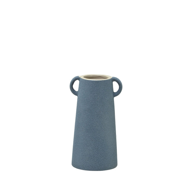 Vaso Decorativo em Cerâmica Kandar Azul 19,5 cm