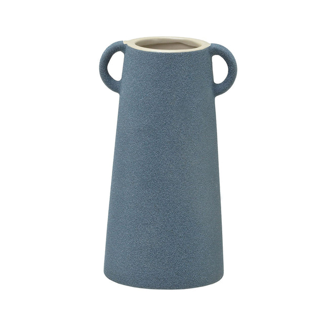 Vaso Decorativo em Cerâmica Kandar Azul 19,5 cm