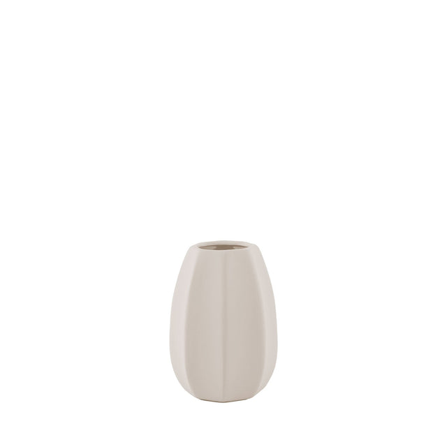 Vaso Decorativo em Cerâmica Lippe Off White 23 cm