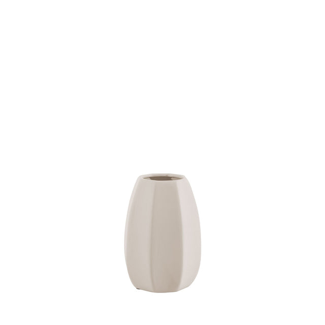 Vaso Decorativo em Cerâmica Lippe Off White 23 cm