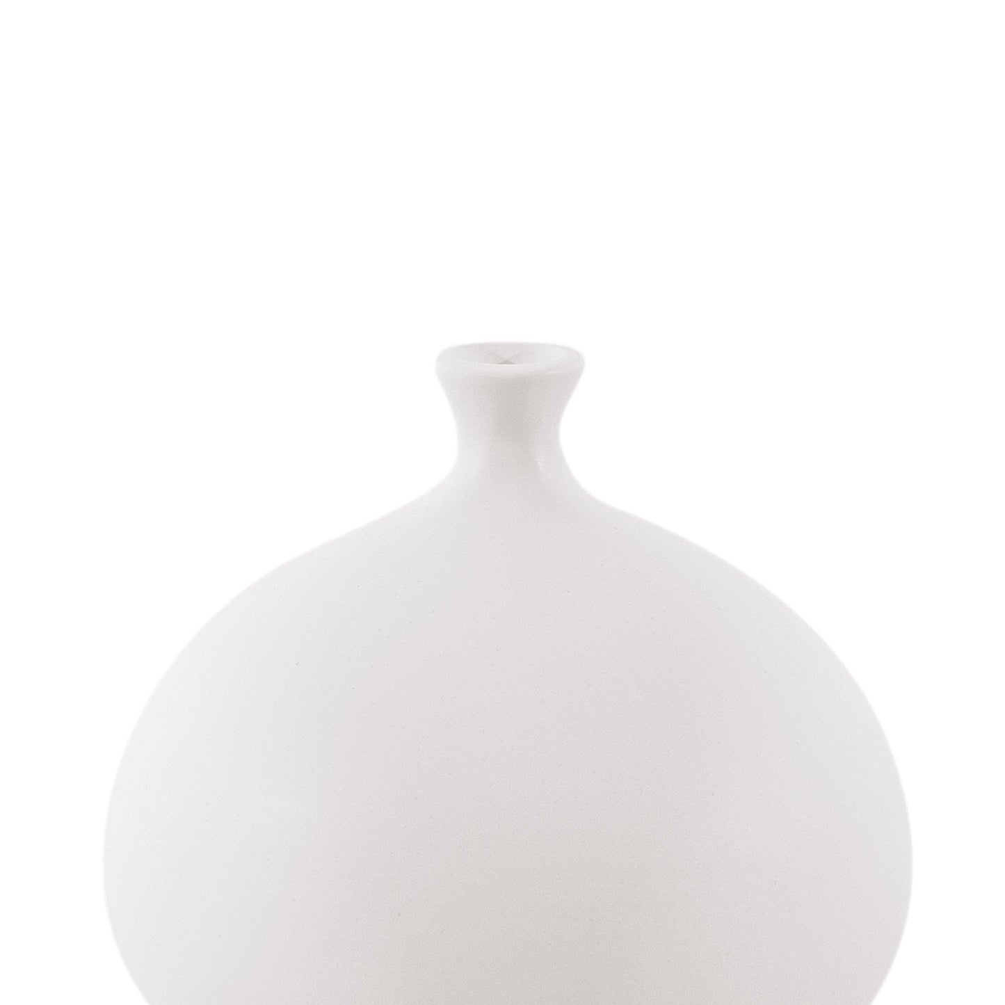 Vaso de Cerâmica Funchal Off White 17 cm