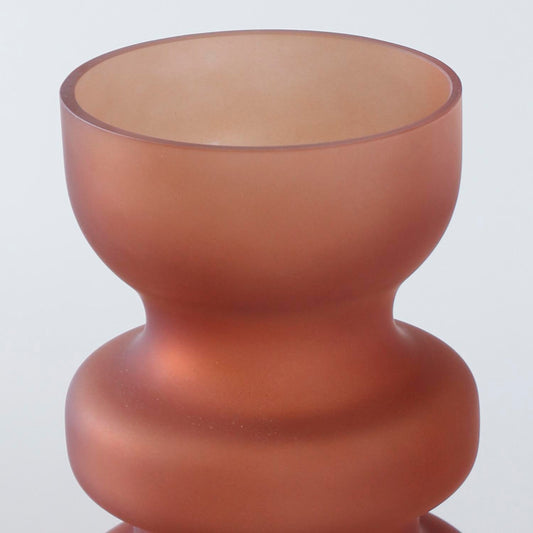 Vaso Decorativo de Vidro Gradus Terracota 30 cm