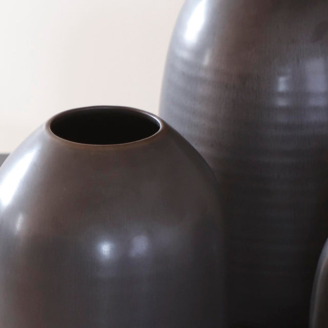 Vaso em Cerâmica Inka Preto 25,3 cm