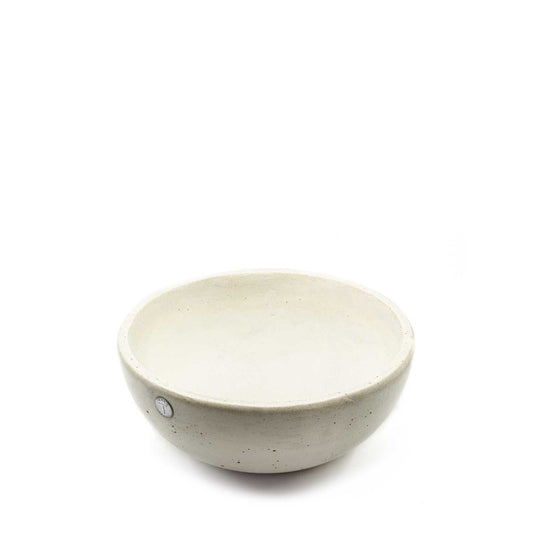 Bowl de Concreto Ródio Branco 19 cm