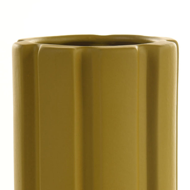 Vaso de Cerâmica Faro Mostarda 26 cm