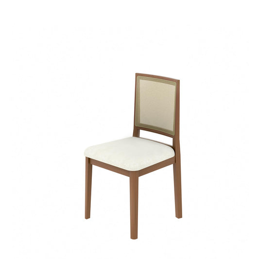 Cadeira Marla - Linho Off White c/ Natural