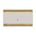 Painel para TVs até 75 Polegadas New Lincoln 240cm Freijó com Off-White Gloss