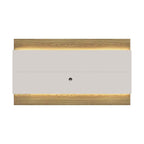 Painel para TVs até 75 Polegadas New Lincoln 240cm Freijó com Off-White Gloss