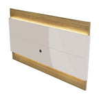 Painel para TVs até 75 Polegadas New Lincoln 240cm Freijó com Grigio Gloss