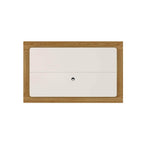 Painel para TVs até 75 Polegadas Oslo 220cm Off White Fosco com Canella - Província - Painel para TV