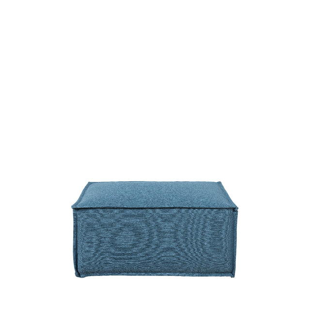 Puff Modular Freddo 80 cm - Linho Azul Safira