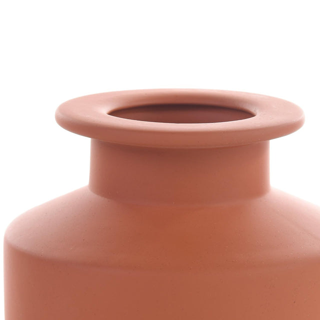 Vaso de Cerâmica Bragança Terracota 19 cm