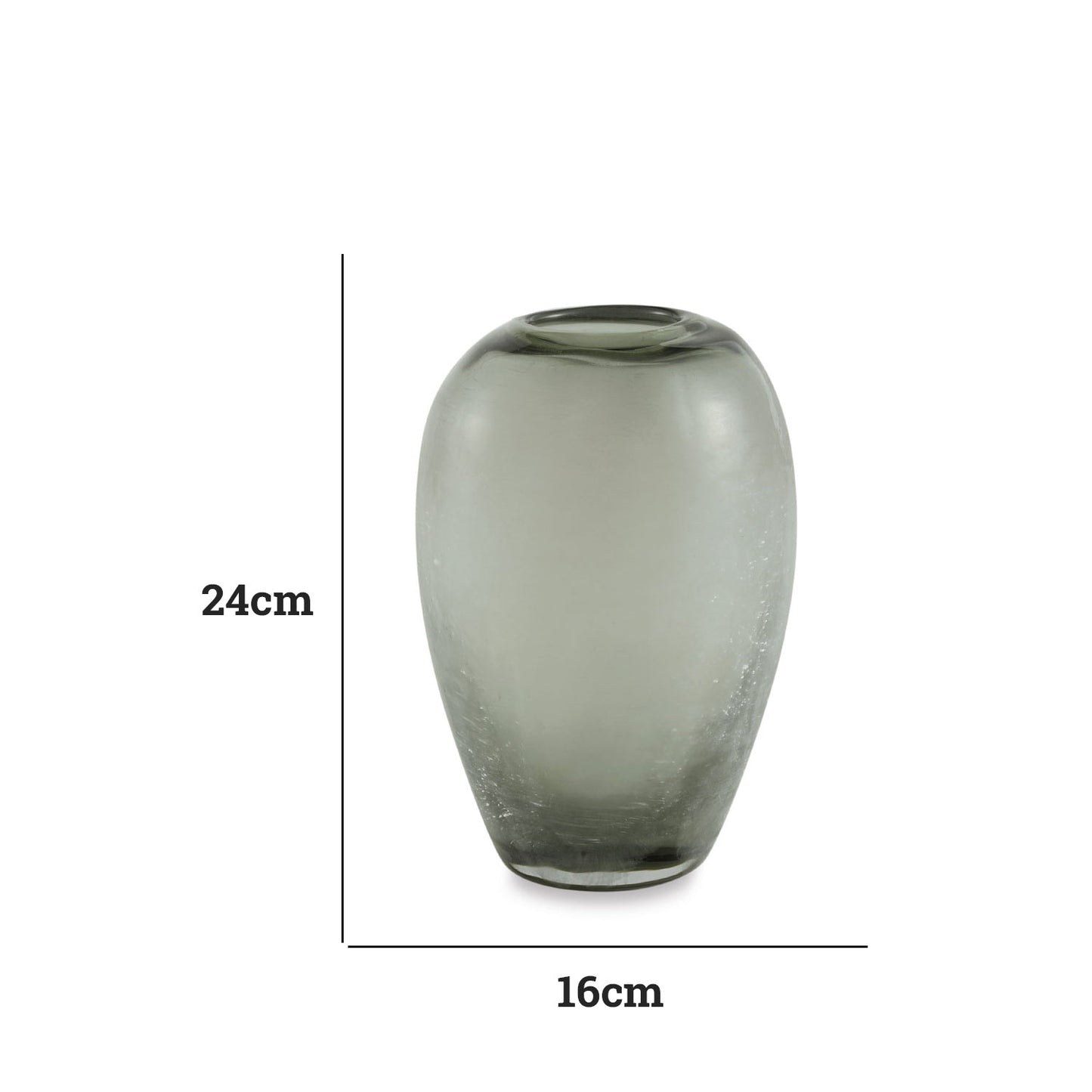 Vaso Decorativo de Vidro Lea Fendi 24 cm